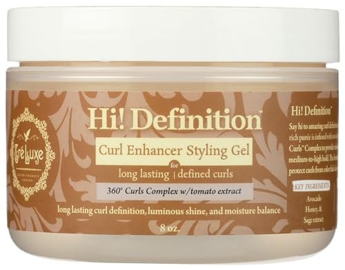 treluxe, styling gel high definition curl, 8 ounce