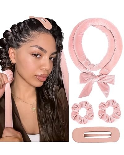 yanibest heatless hair curler, no heat hair curlers to sleep i...