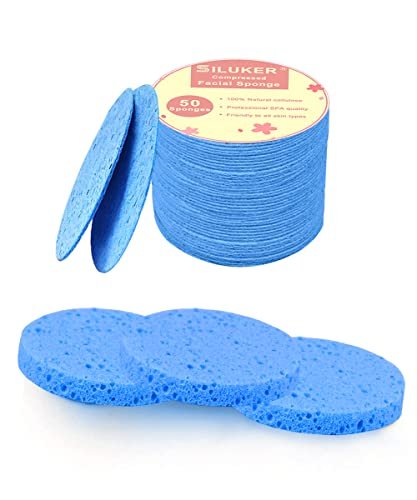 50-Count Compressed Facial Sponges for Daily Cleansing and Gen... 50 count compressed facial sponges for daily cleansing and gen...