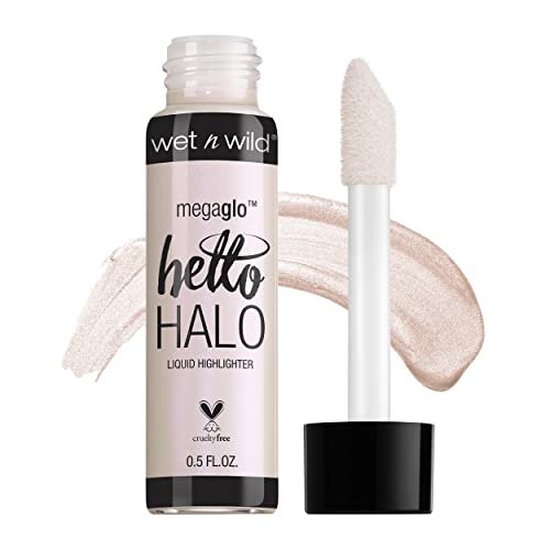 wet n wild MegaGlo Hello Halo Liquid Highlighter Makeup, Shimm... wet n wild megaglo hello halo liquid highlighter makeup, shimm...