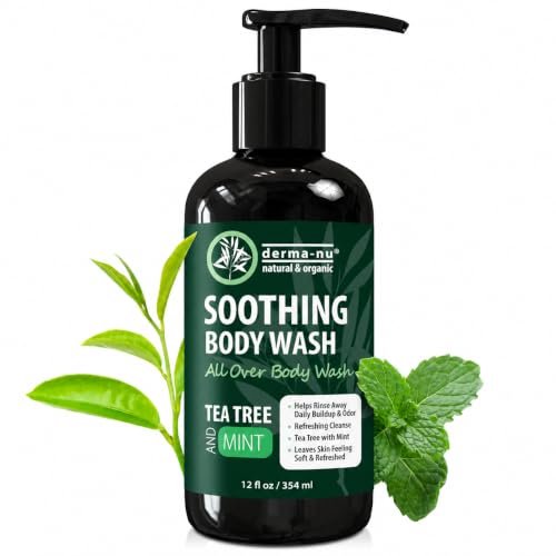 derma nu tea tree oil body wash with eucalyptus & mint — purif...