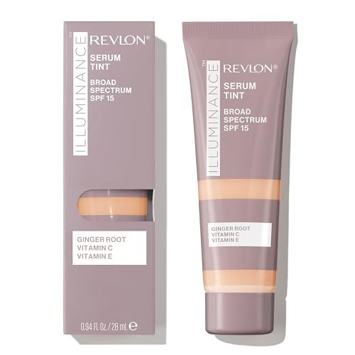 revlon illuminance tinted serum, triple hyaluronic acid, evens...
