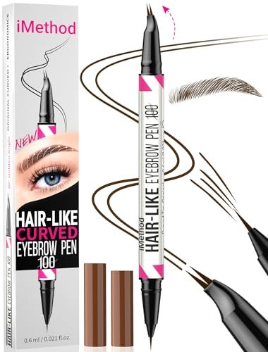 imethod curved eyebrow pen 2 in 1 dual ended eyebrow pencil...