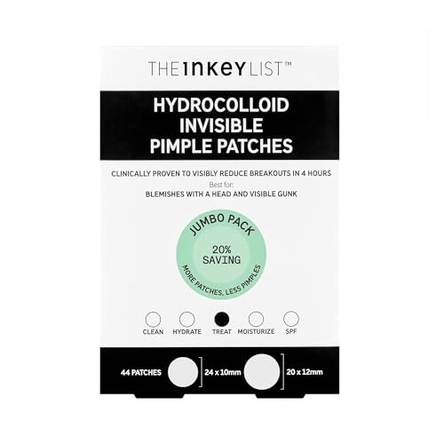the inkey list hydrocolloid invisible pimple patches, spot pat...