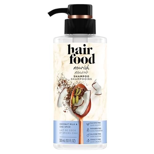 hair food shampoo coconut milk and chai spice, avocado & argan...