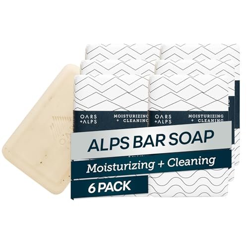 Oars + Alps Exfoliating & Moisturizing Bar Soap for Men, Deep... oars + alps exfoliating & moisturizing bar soap for men, deep...
