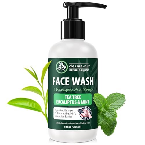 derma nu gentle face wash for men & women hydrating facial cle...