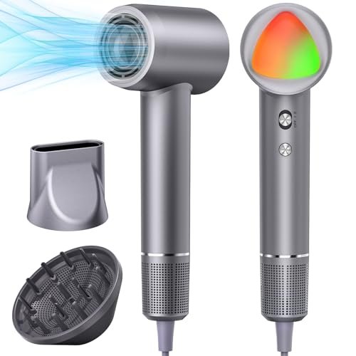 hair dryer, 160000 rpm portable professional ionic hair dryer...