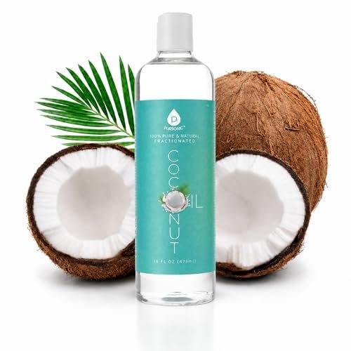 pursonic pure unscented fractionated coconut oil 16 oz multi...