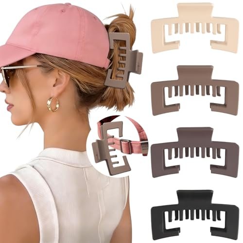 Hat-Friendly Claw Clips for Baseball Caps - 4 Pcs Trucker Hat... hat friendly claw clips for baseball caps 4 pcs trucker hat...