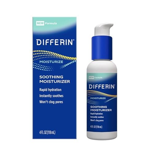 differin face moisturizer, soothing lotion for face and body,...