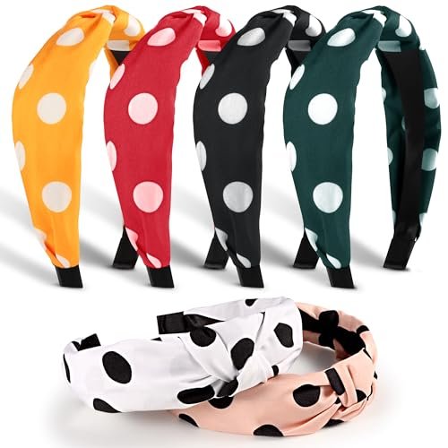 DiyJibb Headbands for Women Girls - 6PCS Stylish Top Knotted H... diyjibb headbands for women girls 6pcs stylish top knotted h...