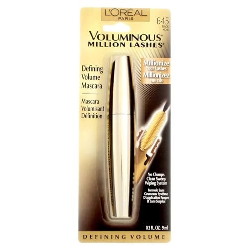 L’Oreal ParisVoluminous Million Lashes Mascara, Black 645 l’oreal parisvoluminous million lashes mascara, black 645