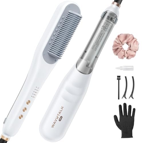 Wavytalk Pro Steam Hair Straightener Brush, Steamline Pro 3-in... wavytalk pro steam hair straightener brush, steamline pro 3 in...