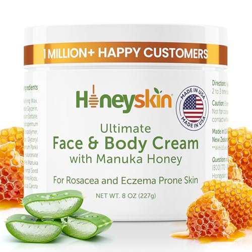 hydrating face moisturizer & body cream with manuka honey crea...