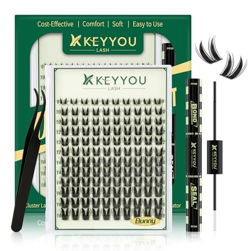 keyyou lash clusters manga lash extension d curl 120pcs 8 18mm...