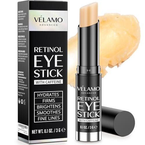 velamo advanced retinol eye stick: retinol eye cream for dark...