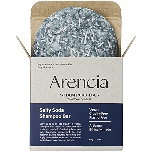 arencia salty soda shampoo bar