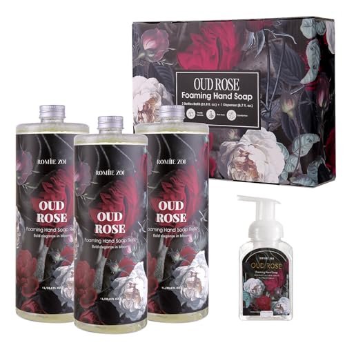 romiie zoi foaming hand soap refill gift set – 3 pack with dis...
