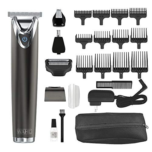 Wahl Stainless Steel Lithium Ion 2.0+ Slate Beard Trimmer for... wahl stainless steel lithium ion 2.0+ slate beard trimmer for...