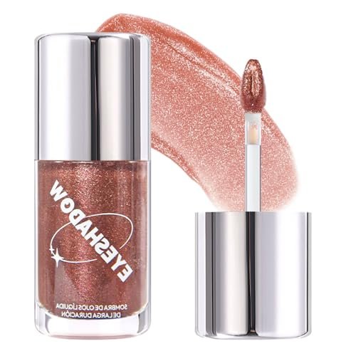suake liquid sparkling glitter eye shadow – rose gold cherry e...
