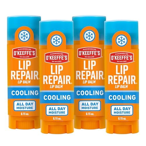o'keeffe's lip repair lip balm with cooling relief for dry, cr...