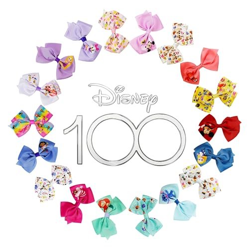 Disney 100th Anniversary Special Hair Accessory for Girls|18pc... disney 100th anniversary special hair accessory for girls|18pc...