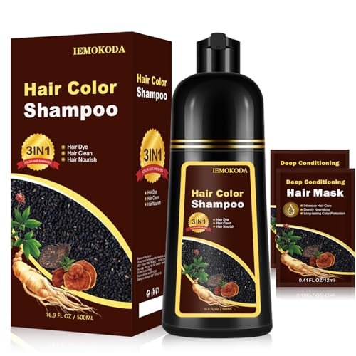 Fedulili Instant Light Brown Hair Dye Shampoo for Gray Hair 3... fedulili instant light brown hair dye shampoo for gray hair 3...