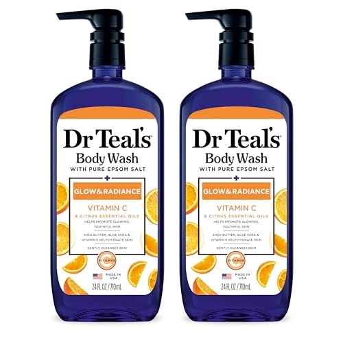 Dr Teal's Body Wash with Pure Epsom Salt, Glow & Radiance with... dr teal's body wash with pure epsom salt, glow & radiance with...