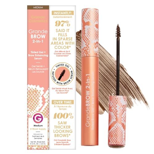 grande cosmetics grandebrow 2 in 1 tinted brow gel + brow enha...