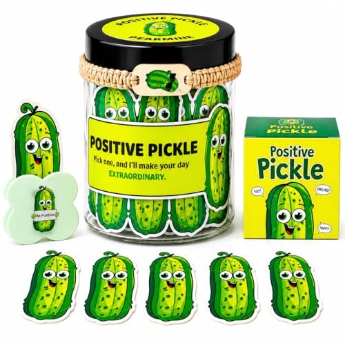 Emotional Support Pickle, Positive Pickle Jar with 60 Affirmat... emotional support pickle, positive pickle jar with 60 affirmat...