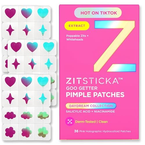 zitsticka pimple patches cute for face, holographic zit patche...