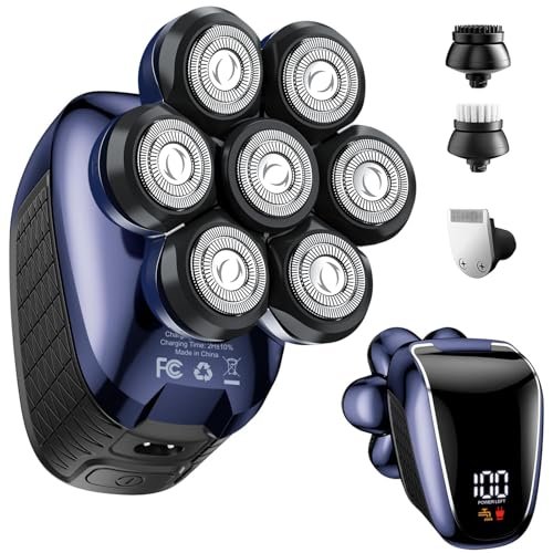 sobiy head shavers for bald men: 5 in 1 electric razor water...