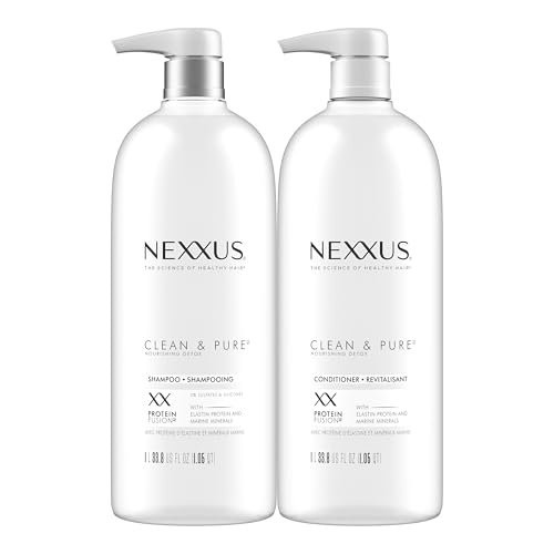 nexxus clean and pure clarifying shampoo and conditioner 2 pac...
