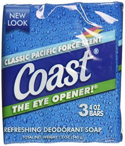 Coast Bath Bars Original Blue 3 Bar Soap, 12 oz coast bath bars original blue 3 bar soap, 12 oz