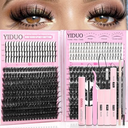 yiduo 540pcs lashes clusters kit with spikes+bottom eyelash 80...