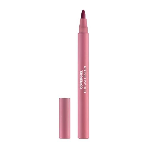 covergirl outlast lipstain, 20 admire, smooth application, pre...