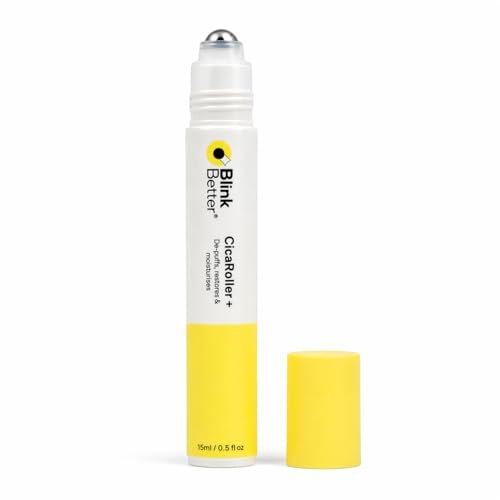 blinkbetter cicaroller+ cooling eye roller serum for eyelids a...