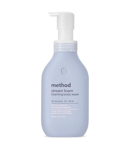method dream foam, foaming body wash, sea spray + salt air, 13...