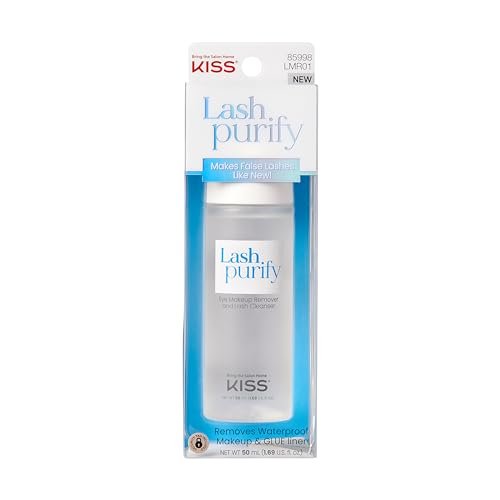 kiss lash purify eye makeup remover & false eyelash cleanser/c...