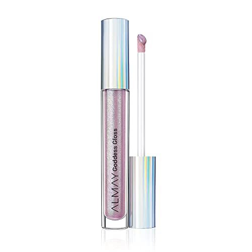 almay lip gloss, non sticky lip makeup, holographic glitter fi...