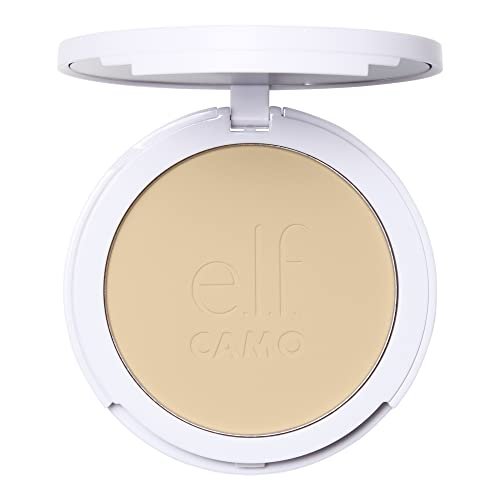 e.l.f. camo powder foundation, lightweight, primer infused bui...