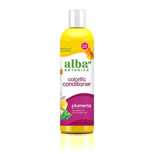 alba botanica colorific conditioner, plumeria, 12 oz
