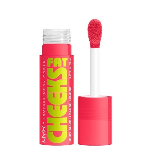 nyx professional makeup fat cheeks liquid blush, buildable, de...