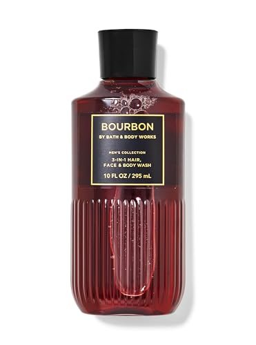 bath and body works bourbon for men 3 in 1 hair, face & body w...