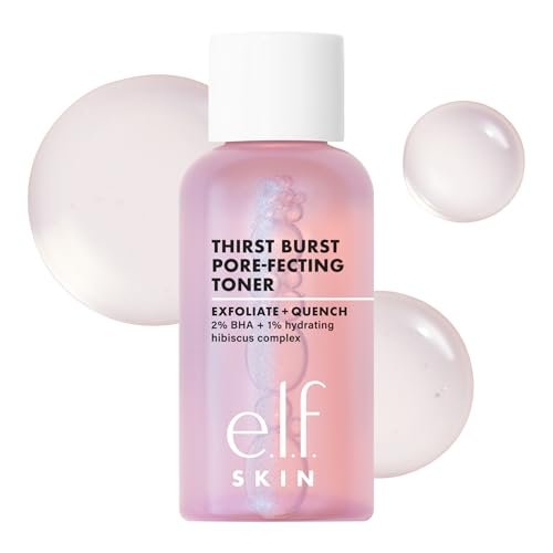 e.l.f. skin thirst burst pore fecting toner mini, hydrating &...