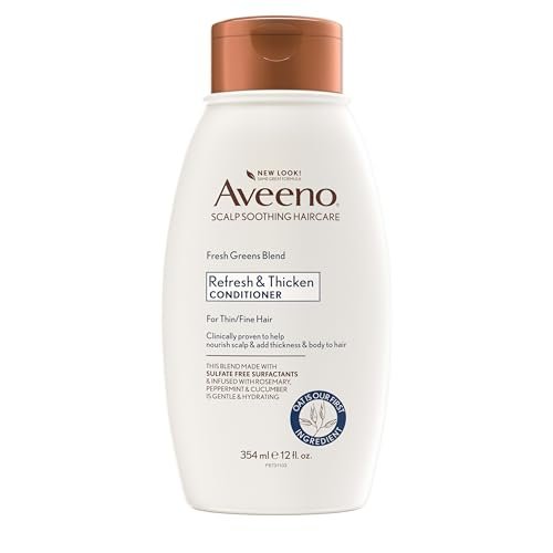 aveeno fresh greens blend natural volumizing conditioner, cucu...