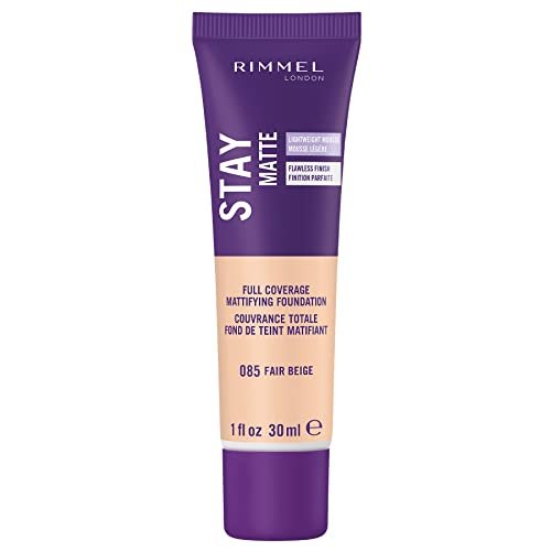 rimmel london stay matte liquid mousse 085 fair beige foun...