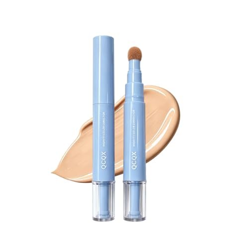 qcqx dual effect concealer pen & foundation eye concealer 24...
