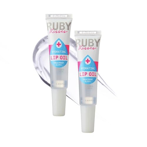 ruby kisses hydrating clear lip oil treatment gloss , hydrates...